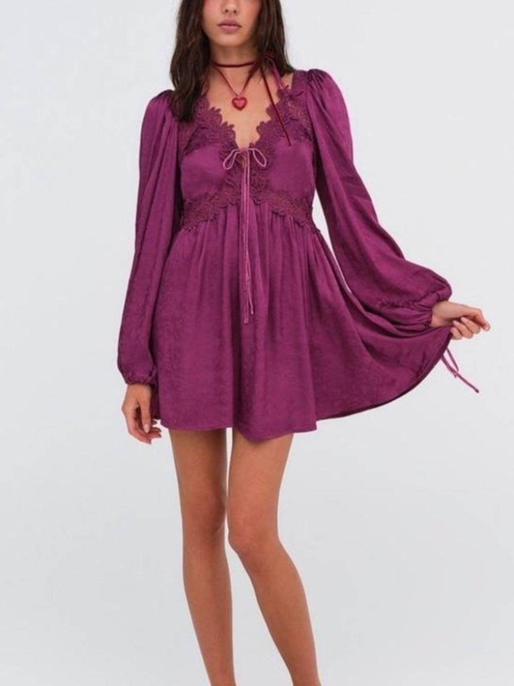For Love and Lemons Henley Mini Dress XS